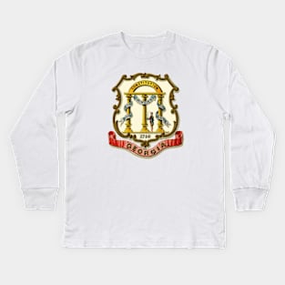 1876 Georgia Coat of Arms Kids Long Sleeve T-Shirt